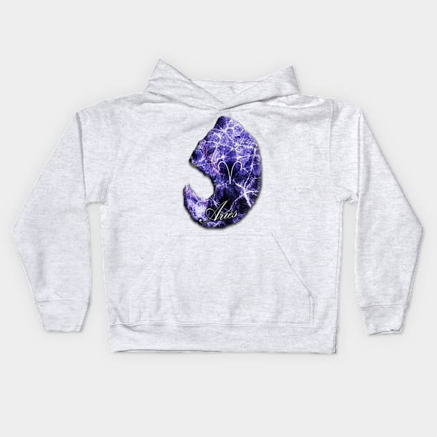 Zodiac Stone - Aries Kids Hoodie by MrDevil